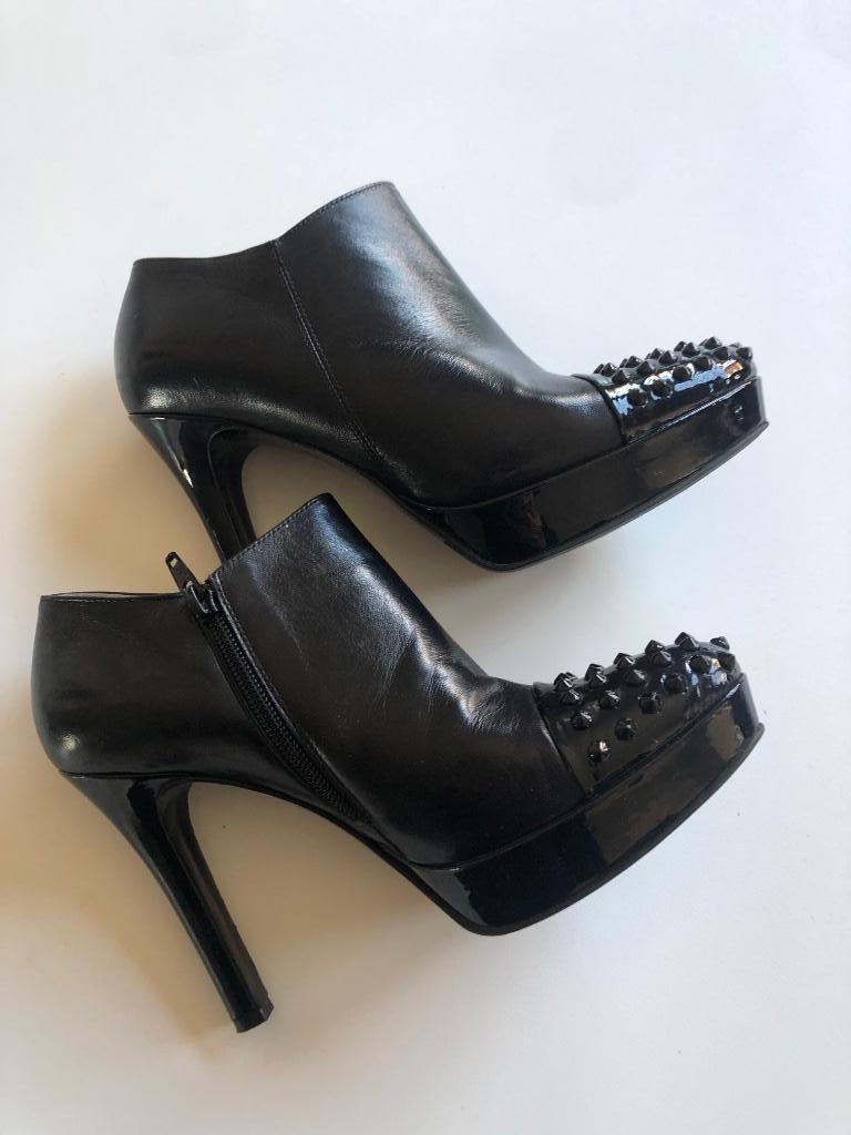 Zwarte laarsjes maat 38, merk Guglielmo Rota, plateauschoene, Enlèvement ou Envoi, Chaussures à haut talons, Comme neuf, Guglielmo Rotta