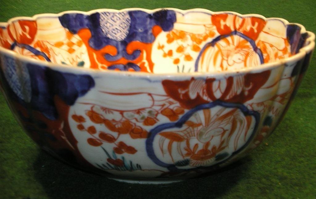 GROTE POLYCHROOM KERAMISCHE KOM IMARI JAPAN 19e, Ophalen of Verzenden