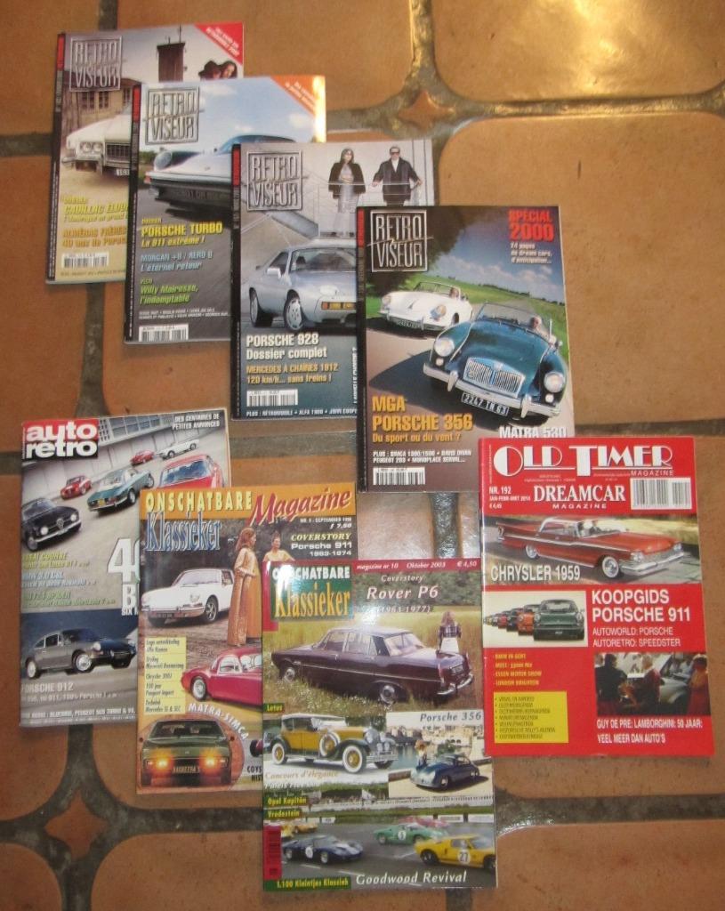 Porsche - oldtimermagazines (18 stuks), Enlèvement, Comme neuf, Porsche