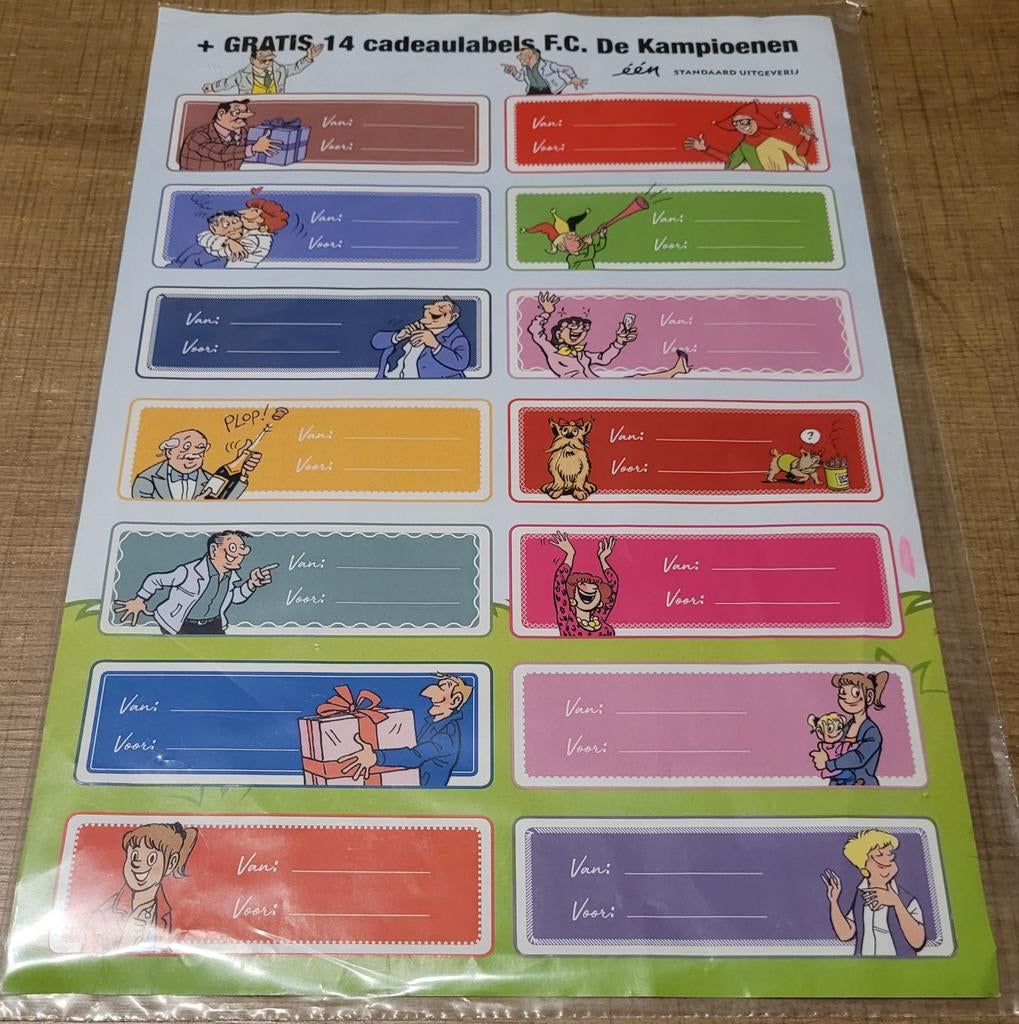 F.C. De Kampioenen: 14 labels, Ophalen of Verzenden, Zo goed als nieuw, Tv, Overige typen