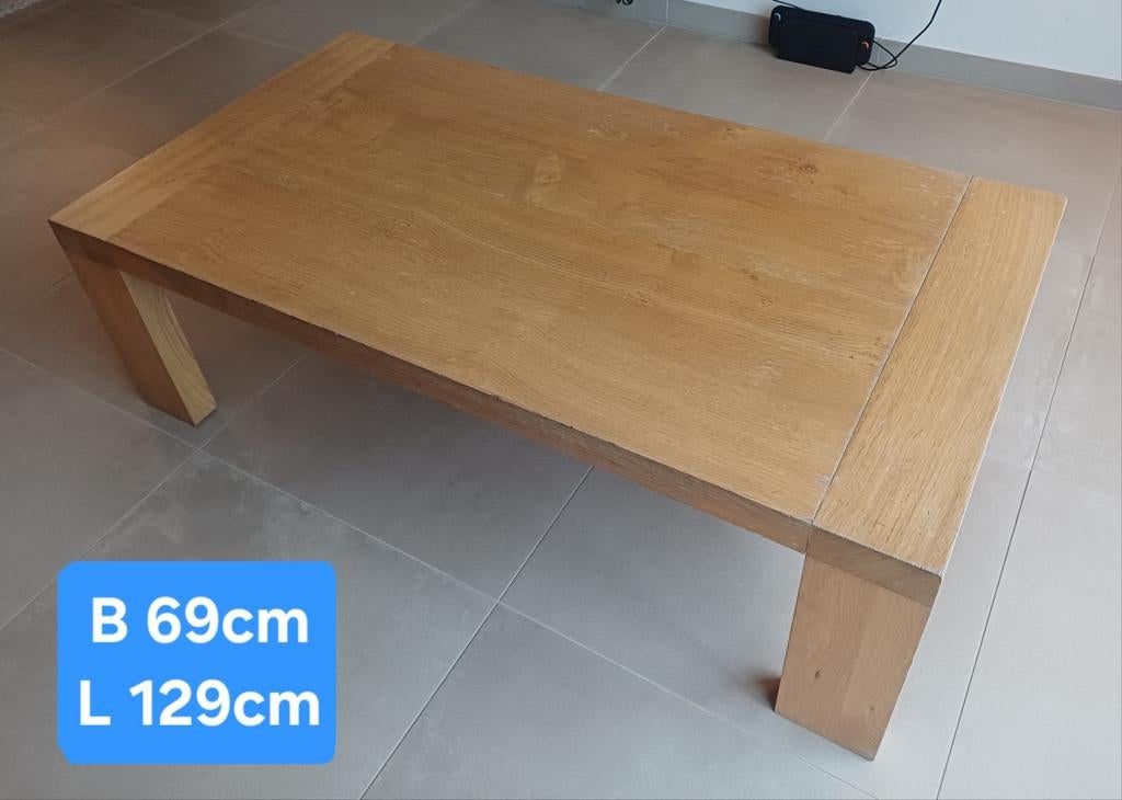 Table basse en bois massif, Maison & Meubles, Tables | Tables de salon, Enlèvement