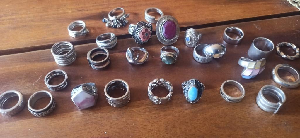 Lot bagues argent, Enlèvement ou Envoi, Neuf, Argent, Argent