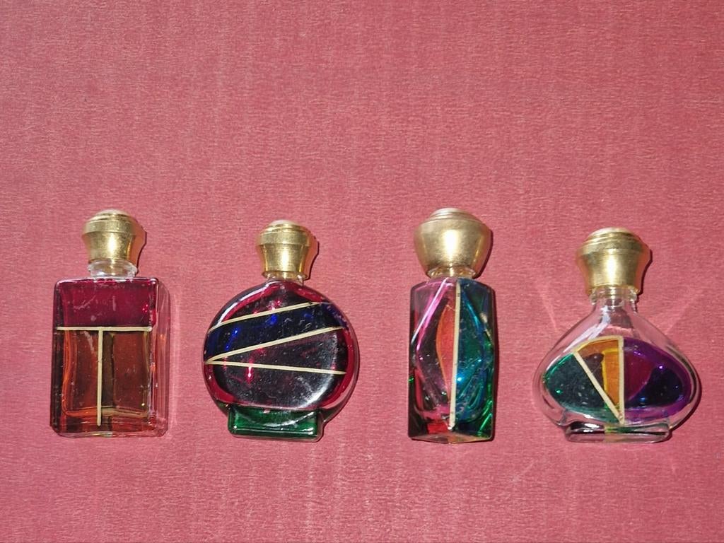 4 mini-flacons en verre de Murano (Venise), Collections, Enlèvement ou Envoi, Comme neuf
