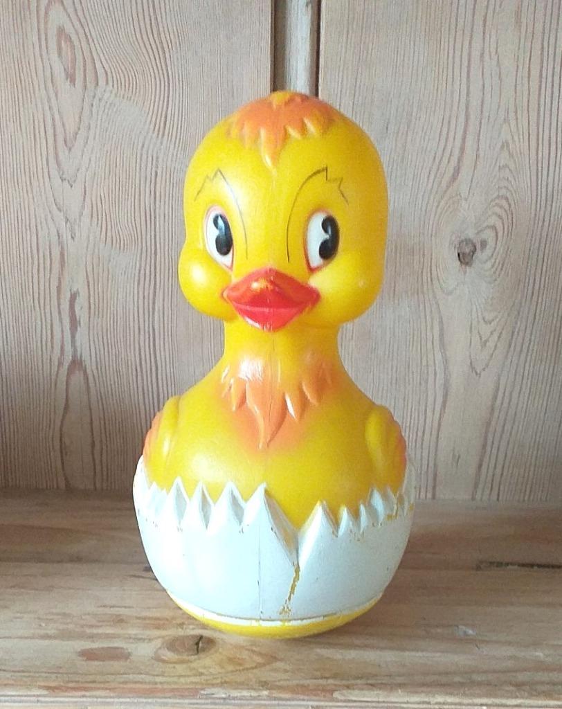Ancien culbuto canard  jaune - Maréchal, Enlèvement ou Envoi