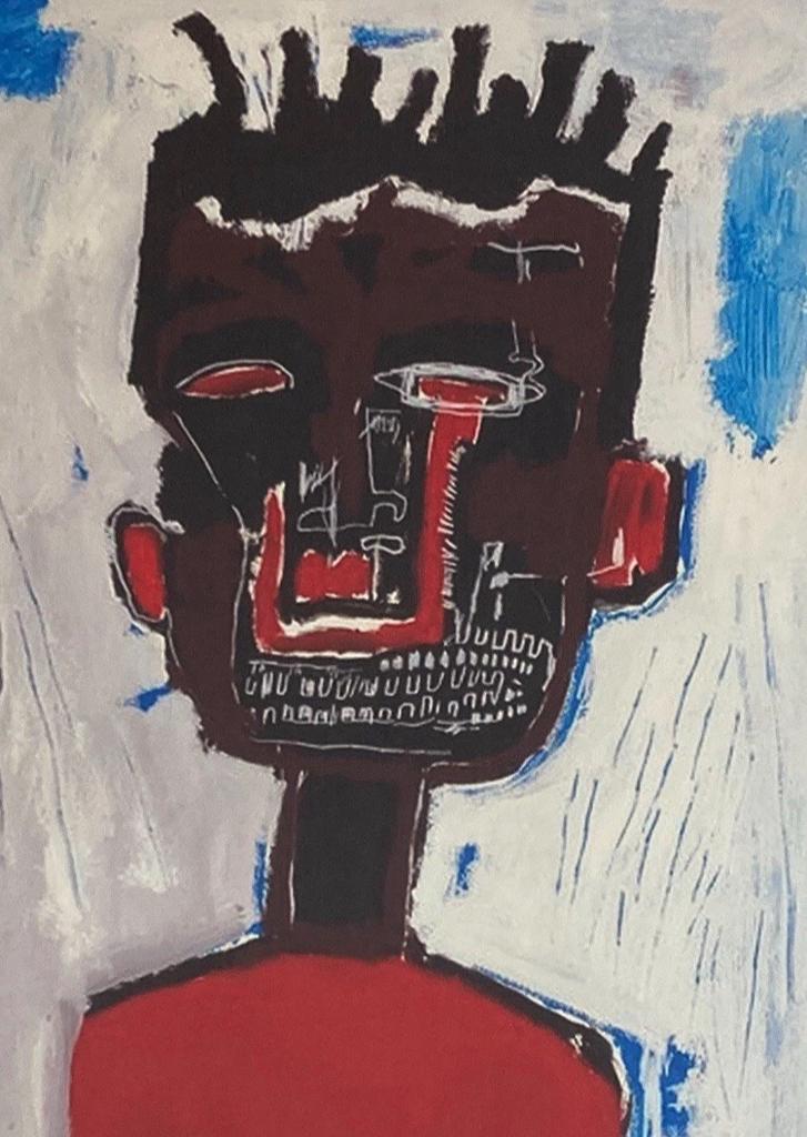J-M Basquiat : lithographie 50 par 70. Vendue encadrée, Enlèvement ou Envoi