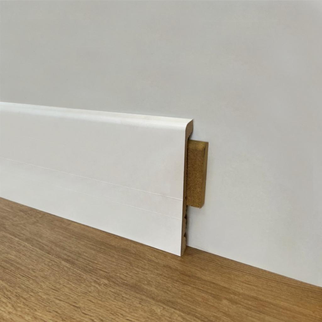 MDF plinten | plint | plinten | hout | plinten wit | wit, 200 à 250 cm, Enlèvement, Plinthes, Neuf