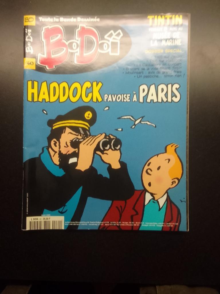 BoDoï n40 Haddock pavoise à Paris Dossier TINTIN 2001 TBE, Enlèvement ou Envoi, Comme neuf