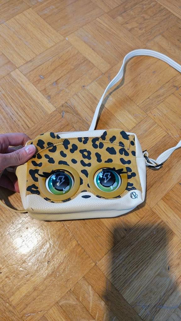 Purse Pets leopard luipaard, Enlèvement ou Envoi, Comme neuf, Beige, Autres types