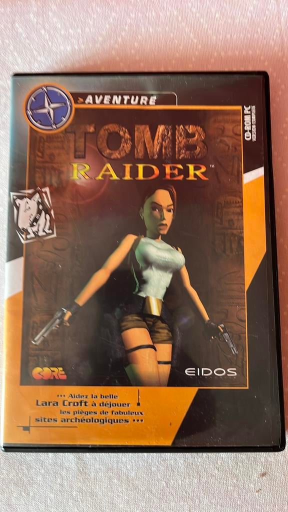 CD ROM PC jeu Tomb Raider Lara Croft, Enlèvement, Utilisé