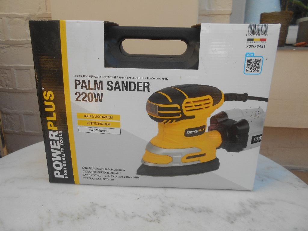 Ponceuse Power plus Palm Sander, Enlèvement ou Envoi, Comme neuf