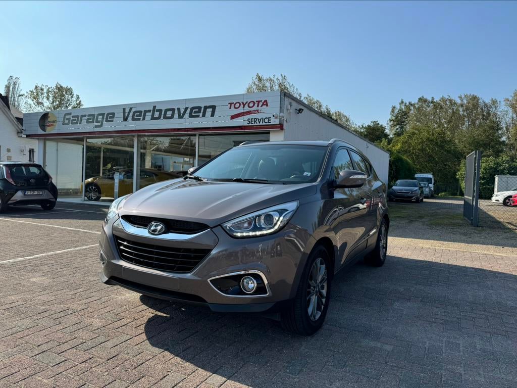HYUNDAI IX35 NAVI|AIRCO|PRKSNSR|TRKHAAK, Auto's, Hyundai, Euro 5, Stof, 1995 cc, Zwart
