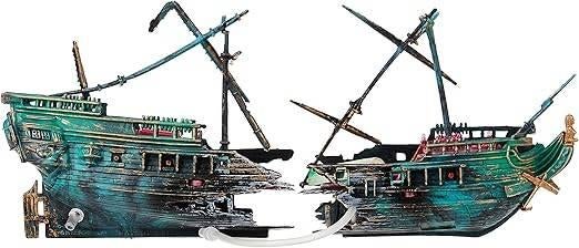 Aquariumdecoratie | schip | GRATIS LEVERING, Dieren en Toebehoren, -, Verzenden, Overige typen, Nieuw