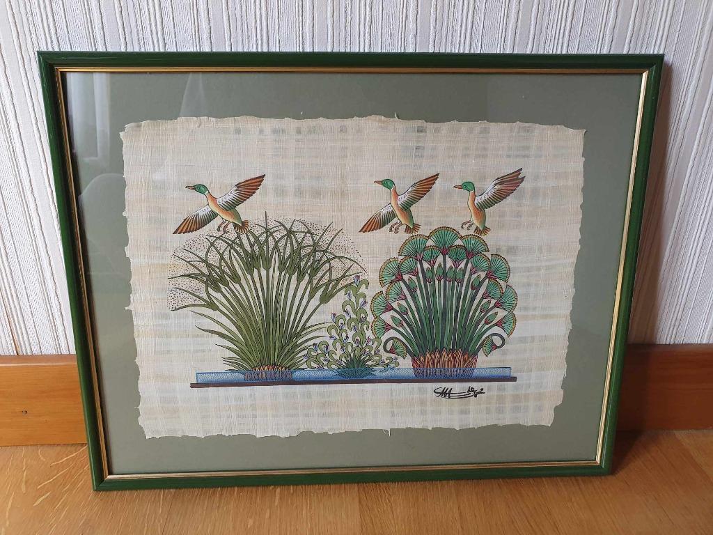Papyrus schilderij - Rivierbedding, Enlèvement