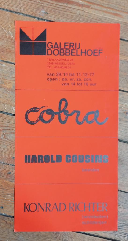 affiche Cobra Harold Cousins Richter Dobbelhoef Kessel 1979, Antiquités & Art, Enlèvement ou Envoi