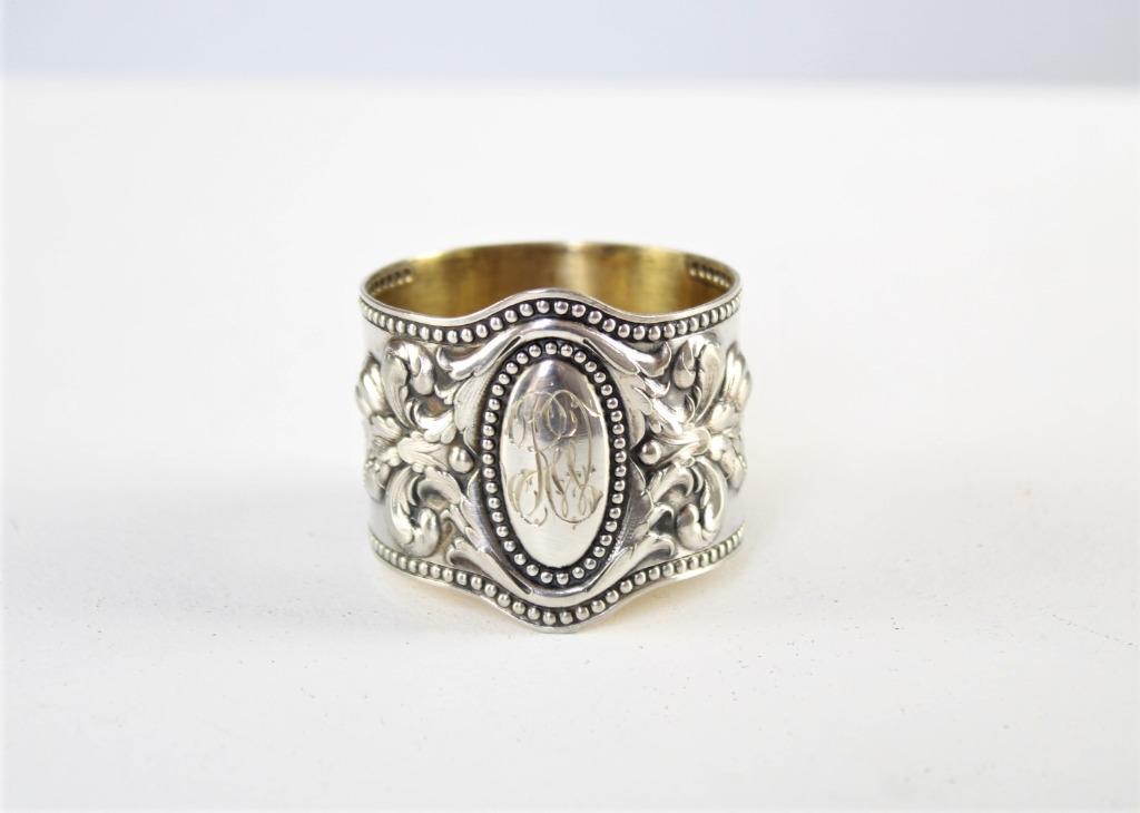 ancien rond de serviette en métal argenté, Antiquités & Art, Antiquités | Argent & Or, Enlèvement ou Envoi