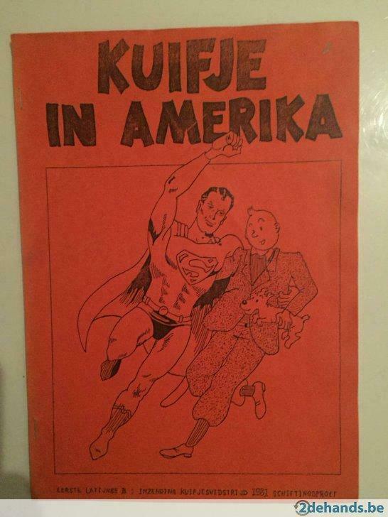 Zeldzame parodie Kuifje in Amerika, Boeken, Stripverhalen, Gelezen