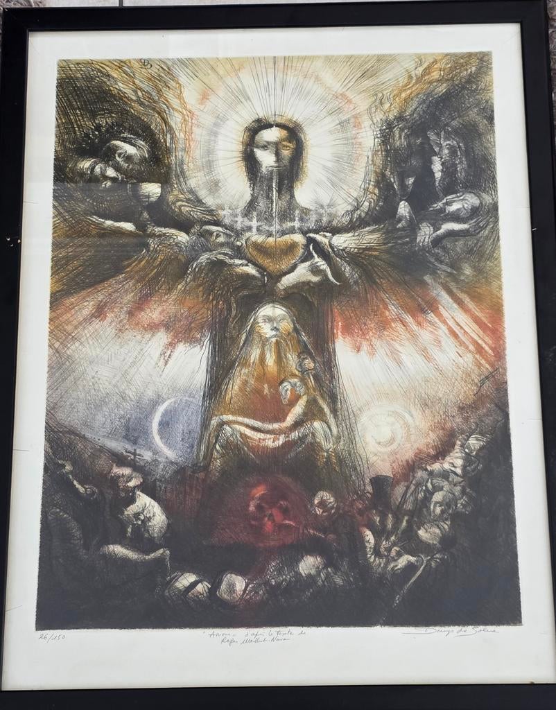 Denys de solere (1931-), Antiek en Kunst, Kunst | Etsen en Gravures, Ophalen