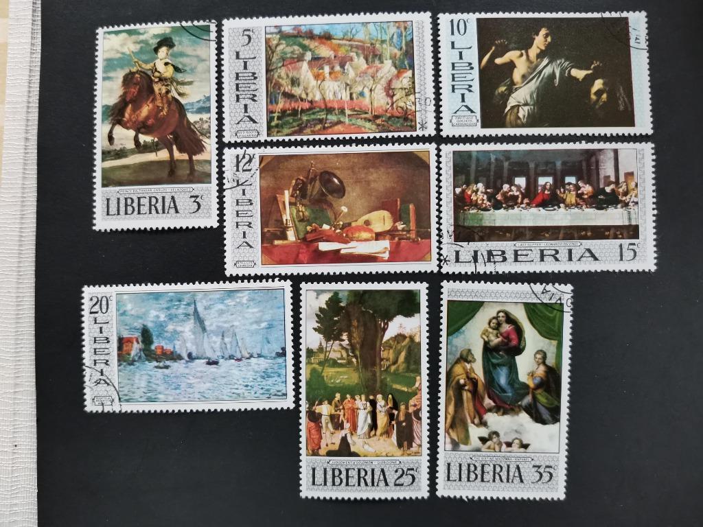 Liberia 1969 - schilderkunst, Ophalen of Verzenden, Overige landen, Gestempeld
