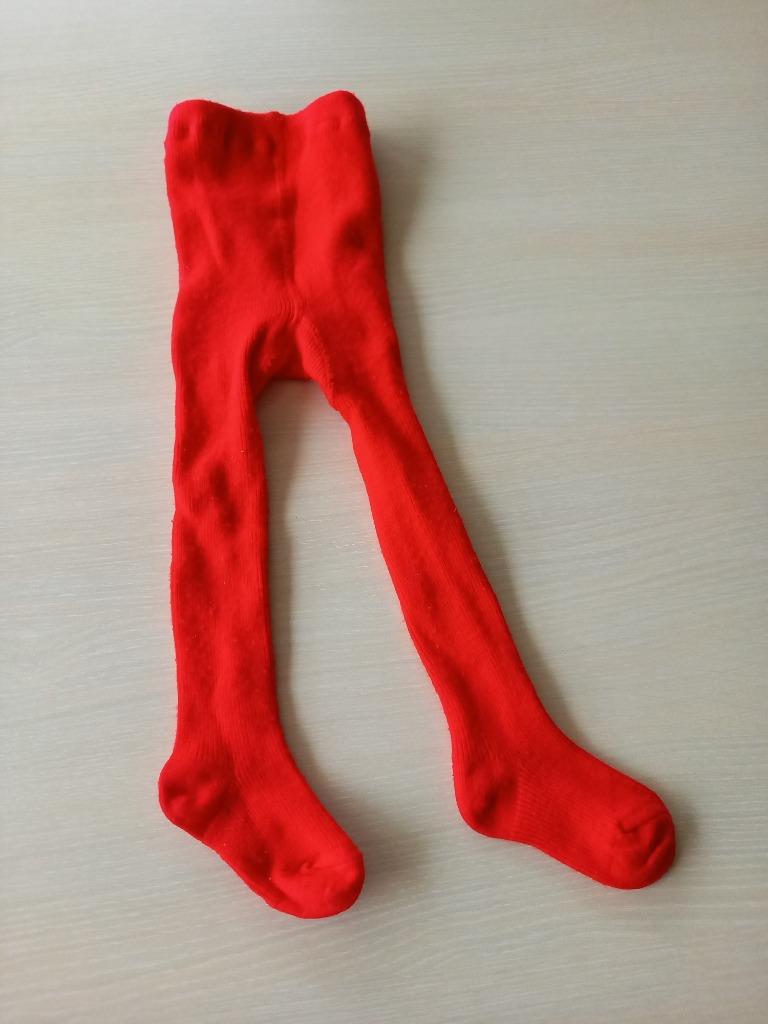 Rode broekkousen, maat 86, Kinderen en Baby's, Ophalen of Verzenden, Gebruikt, Meisje, Nacht- of Onderkleding