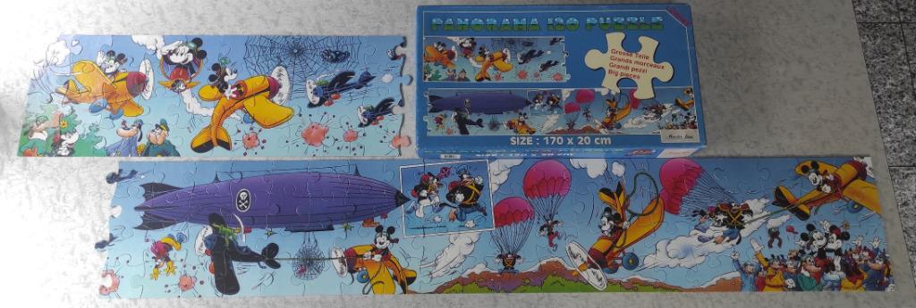 Puzzel Disney Mickey Mouse 120 stukken - panoramapuzzel 170, Kinderen en Baby's, Ophalen, Meer dan 50 stukjes, Gebruikt, 6 jaar of ouder