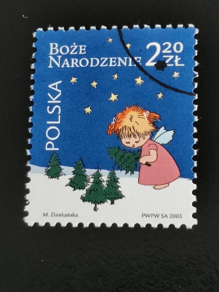 Pologne 2005 - Noël, ange au sapin, Enlèvement ou Envoi, Pologne, Affranchi