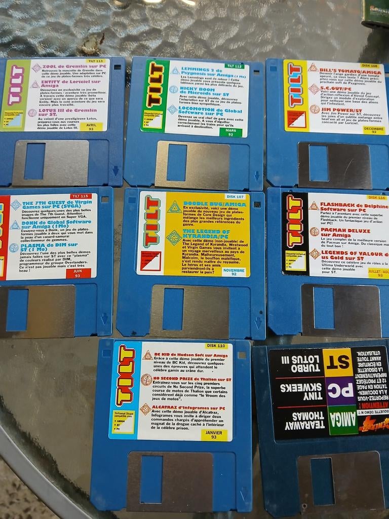 Amiga lot de disquette Tilt, Enlèvement ou Envoi, Utilisé