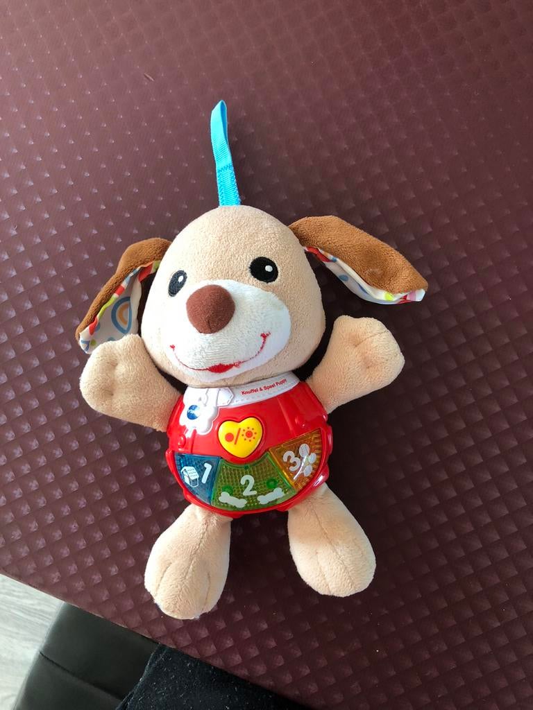 V-TEC speel en knuffel puppy met lichtjes en geluid., Kinderen en Baby's, Ophalen, Zo goed als nieuw