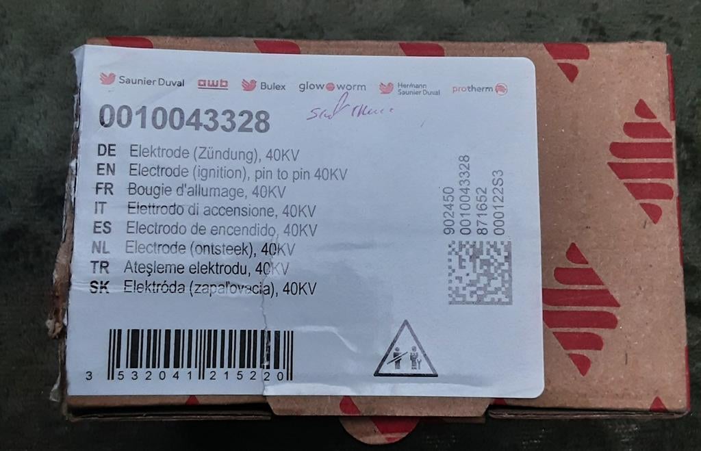 Elektrode 40KV voor verwarmingsketel . Nieuw, niet gebruikt., Ophalen, Nieuw