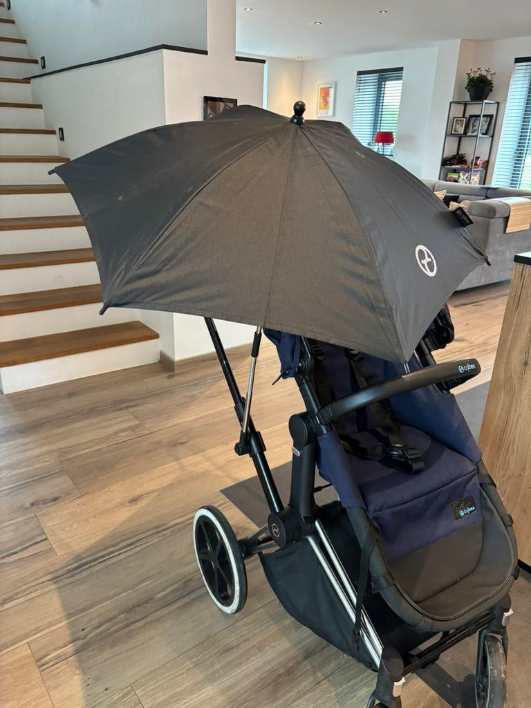 Poussette Cybex priam (+nacelle +ombrelle +protection pluie), Autres marques, Tige de poussée réglable, Poussette combi, Comme neuf