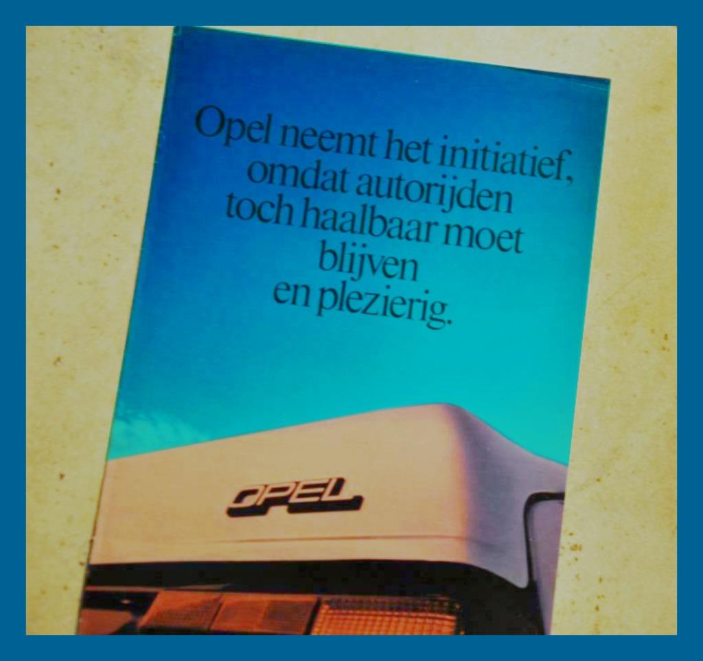 OPEL Ascona Kadett Manta Rekord Commodore Senator Monza, Envoi, Comme neuf, Opel