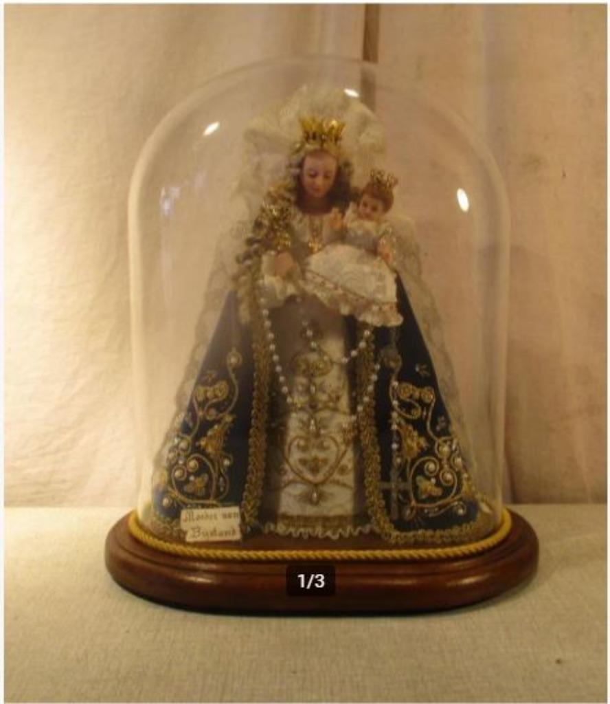Prachtig Beeld - Maria en Jezus - Glazen Stolp - 30x20x27, Enlèvement ou Envoi