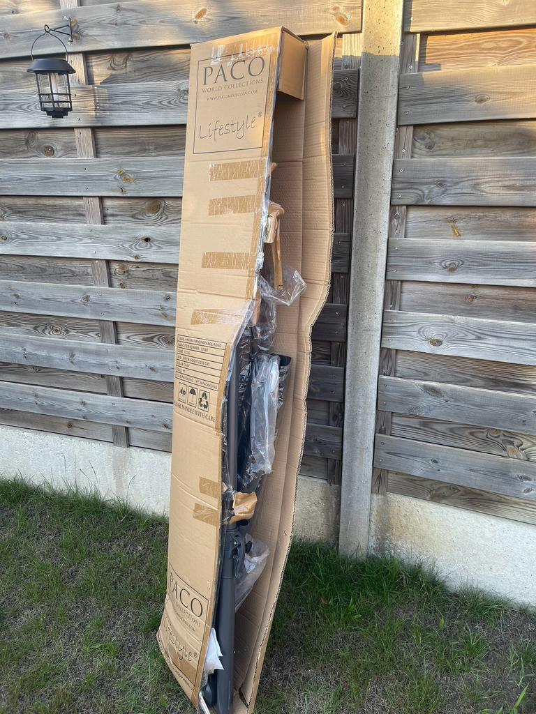 Hangparasol nieuw, Tuin en Terras, Ophalen, Nieuw, Verstelbaar, Stokparasol