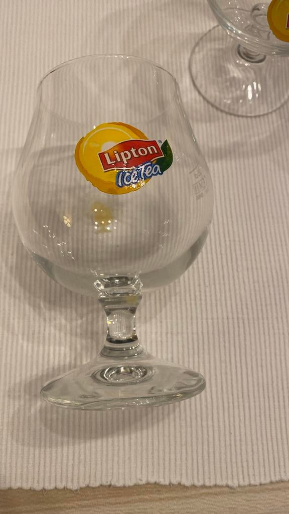 Lipton ice tea glazen, Verzamelen, Ophalen, Zo goed als nieuw