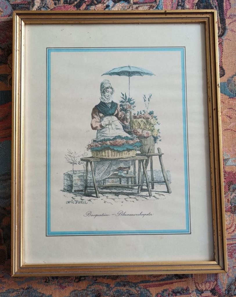 3 reproductions de lithographies Carle Vernet + cadres dorés, Antiquités & Art, Art | Dessins & Photographie, Enlèvement ou Envoi