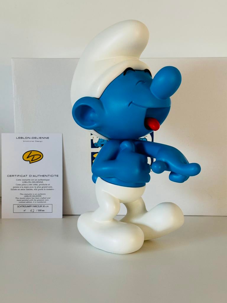 De lachende smurfen Leblon Delienne, Ophalen of Verzenden, Zo goed als nieuw