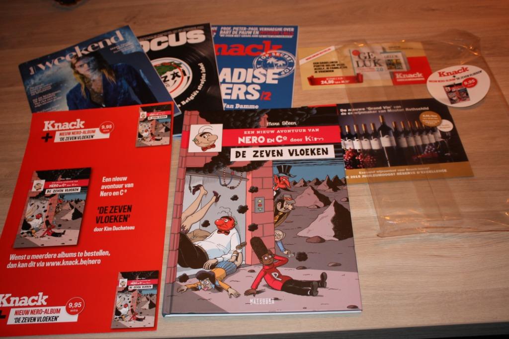 Pakket Nero en Co , Knack "De zeven vloeken" , Kim Duchateau, Boeken, Stripverhalen, Marc Sleen, Eén stripboek, Nieuw, Ophalen of Verzenden