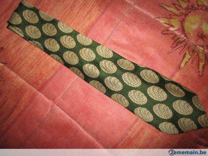 Cravatte Verte et or, Ophalen, Overige kleuren, Nieuw, Gucci