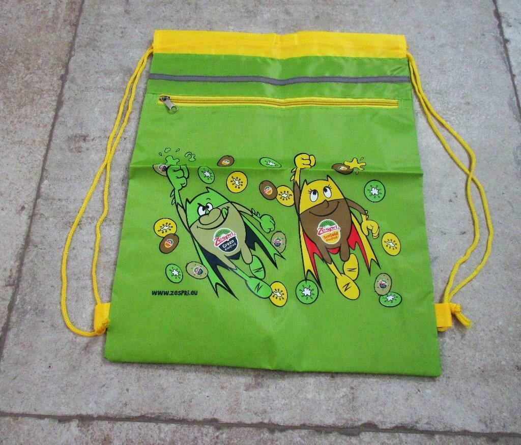 Turn- of zwemzak  "Zespri Green Kiwifruit", 30 tot 40 cm, Rugtas, Ophalen of Verzenden, Groen