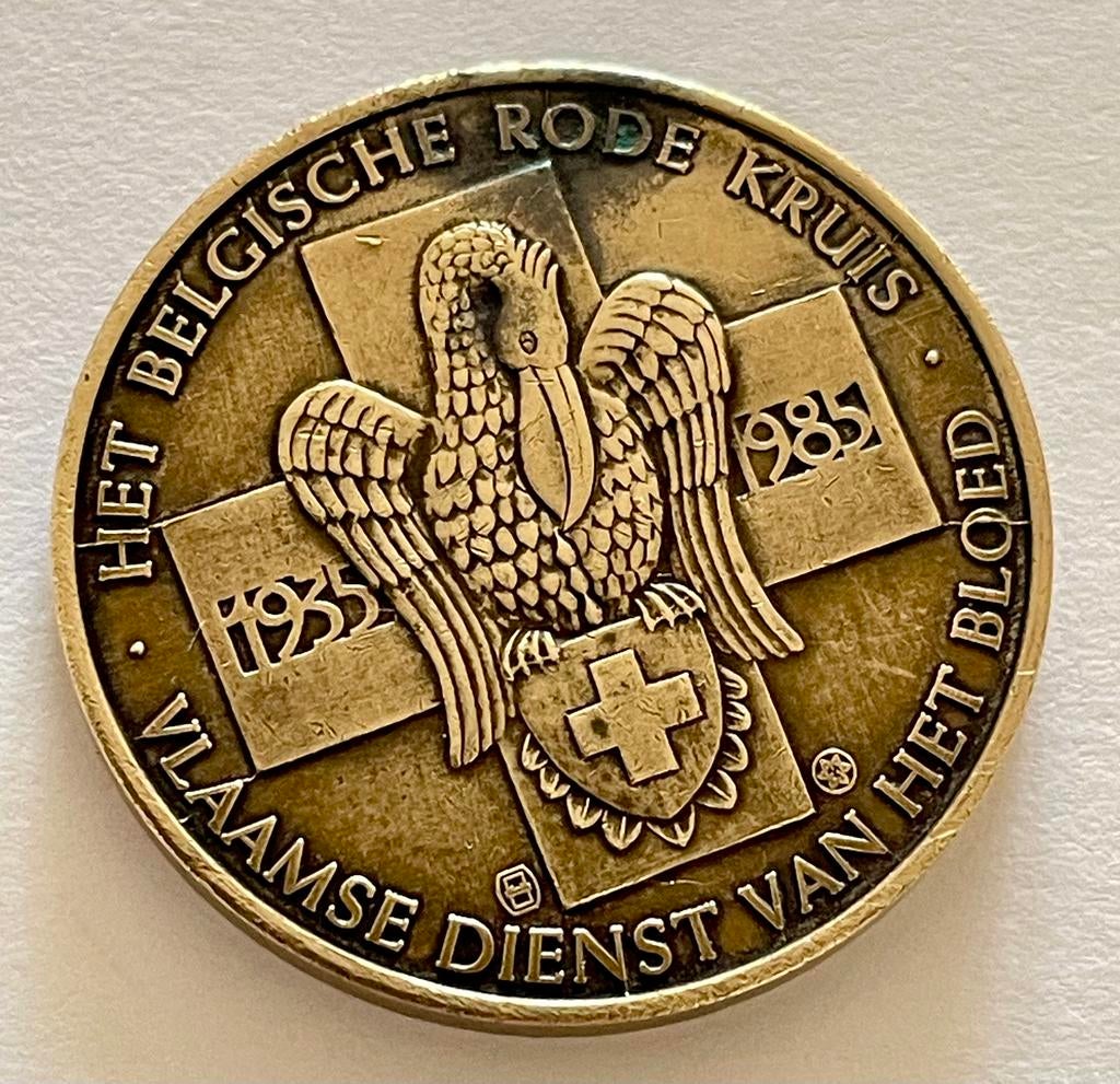 Penning 1935-1985 Het Belgische Rode Kruis, Ophalen of Verzenden