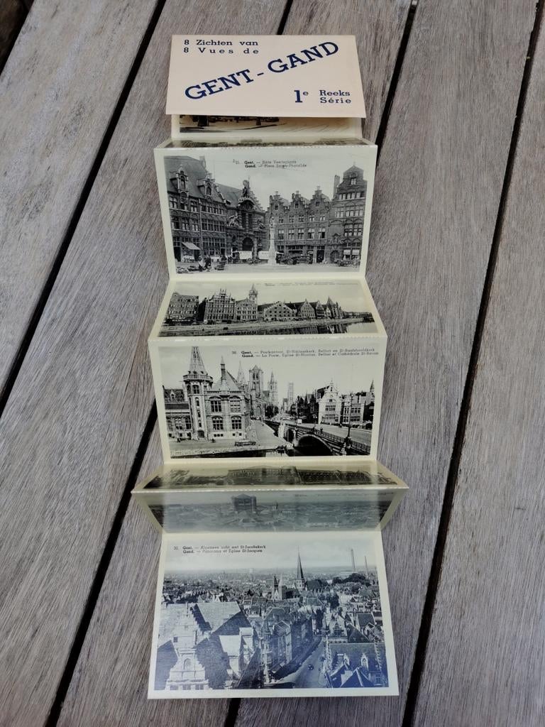 Accordeon mapje Gent oude postkaarten zichtkaarten., Ophalen of Verzenden, Ongelopen, Oost-Vlaanderen