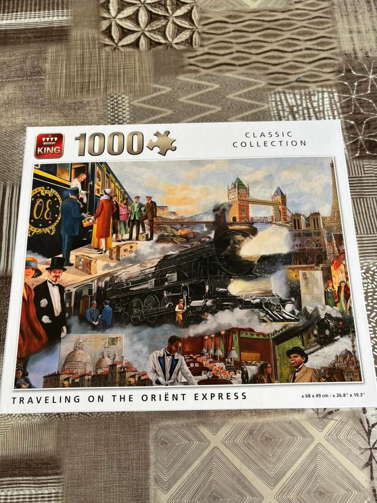 King puzzel Classic collection 1000 stuks compleet., Ophalen of Verzenden, 500 t/m 1500 stukjes, Zo goed als nieuw, Legpuzzel