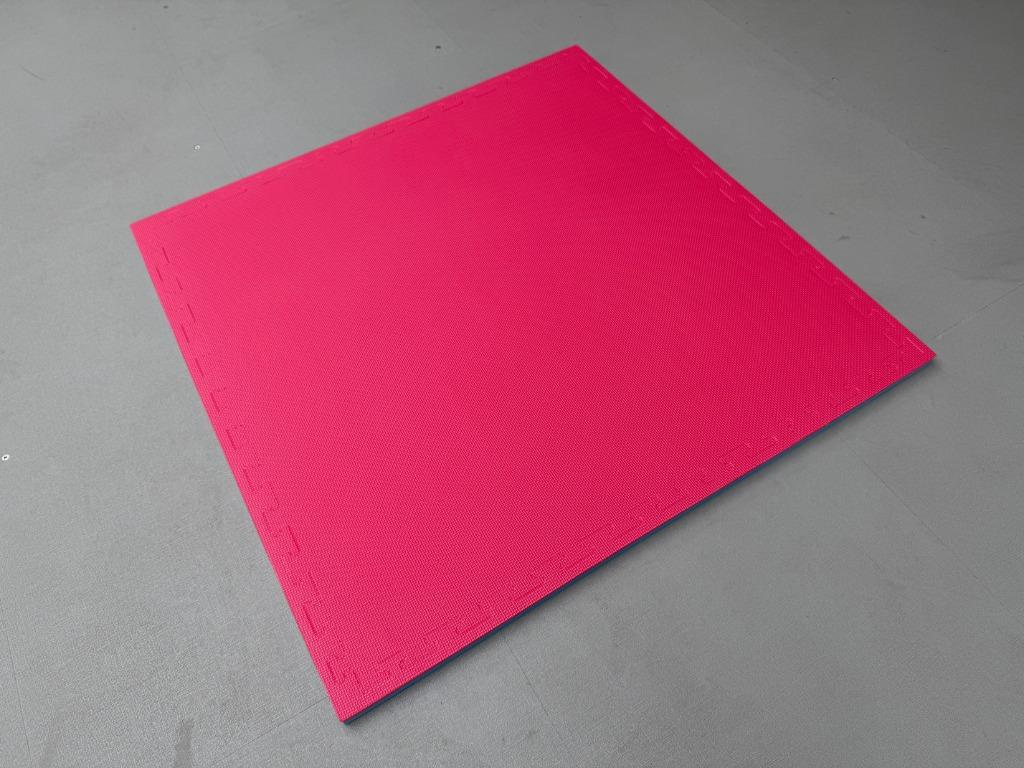 Tatamis PREMIUM 1mx1mx2.6cm epaisseur. Mousse EVA Bleu/Rose, Info@kriden.be, Judo, Nieuw, Ophalen of Verzenden