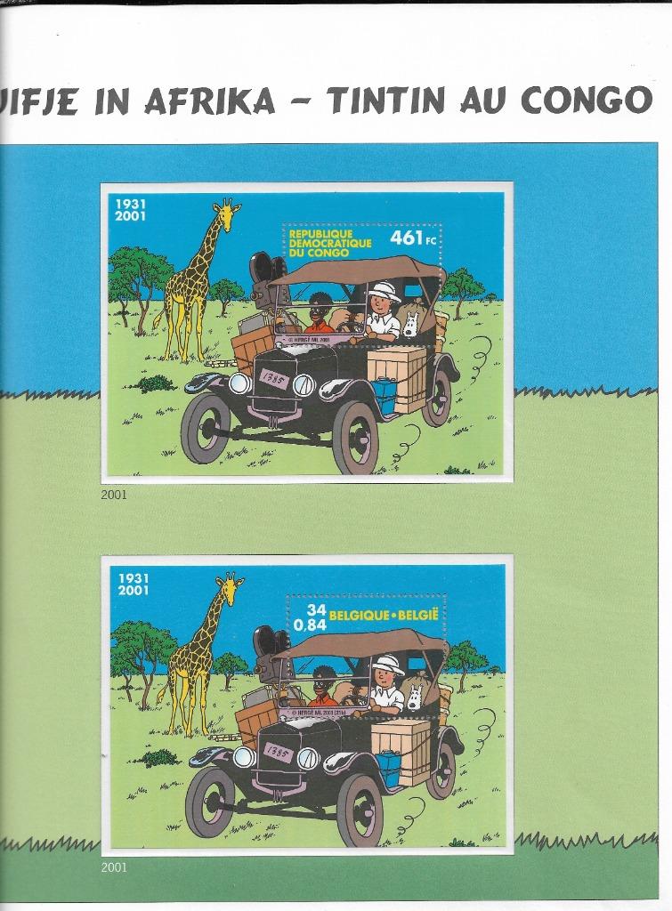 2 x bl 93   Kuifje in Afrika xx, Ophalen of Verzenden, Postfris, Postfris