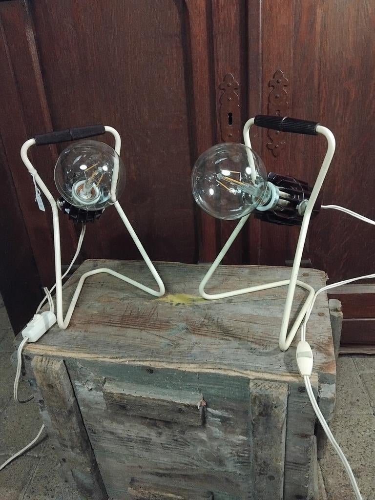 Lampes de table vintage en bakélite des années 50, Enlèvement ou Envoi, Comme neuf, Autres matériaux, Vintage,  retro