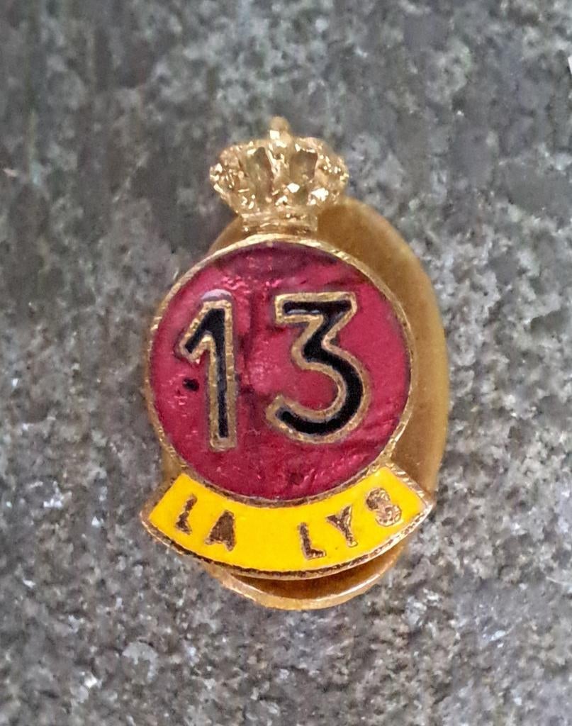 ABBL Insigne van het Belgische leger 13e Linieregiment La Ly, Verzamelen, Ophalen of Verzenden