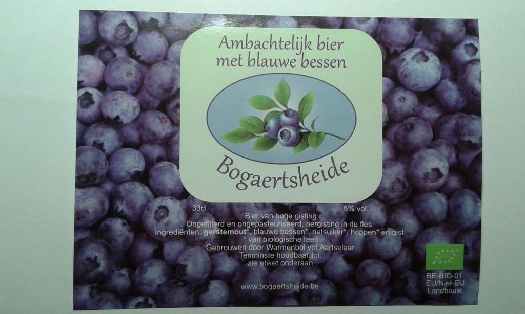 Étiquette de bière Bogaertsheide (brasserie Warmenbol), Enlèvement ou Envoi, Neuf