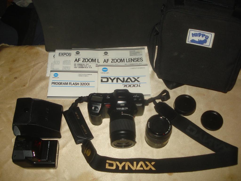 MINOLTA DYNAX 7000i Autofocus + Objectifs, Flash et Sacoche, Enlèvement ou Envoi, Comme neuf, Reflex miroir, Minolta