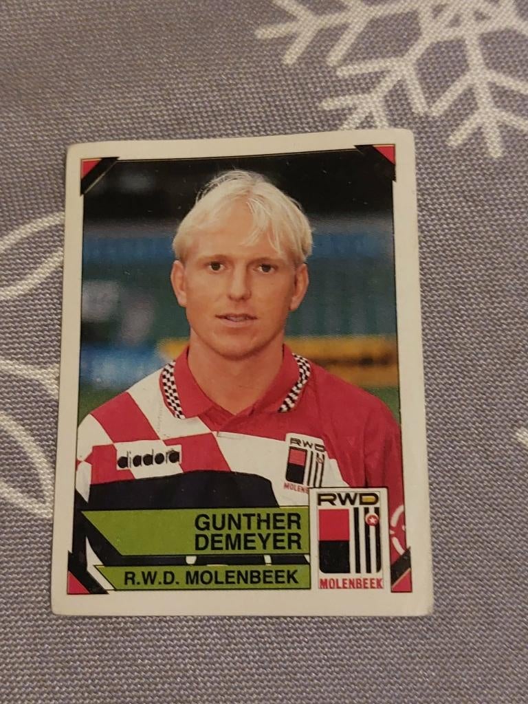 Panini / Sticker / Gunther Demeyer / RWD Molenbeek / 1995, Envoi, Affiche, Image ou Autocollant
