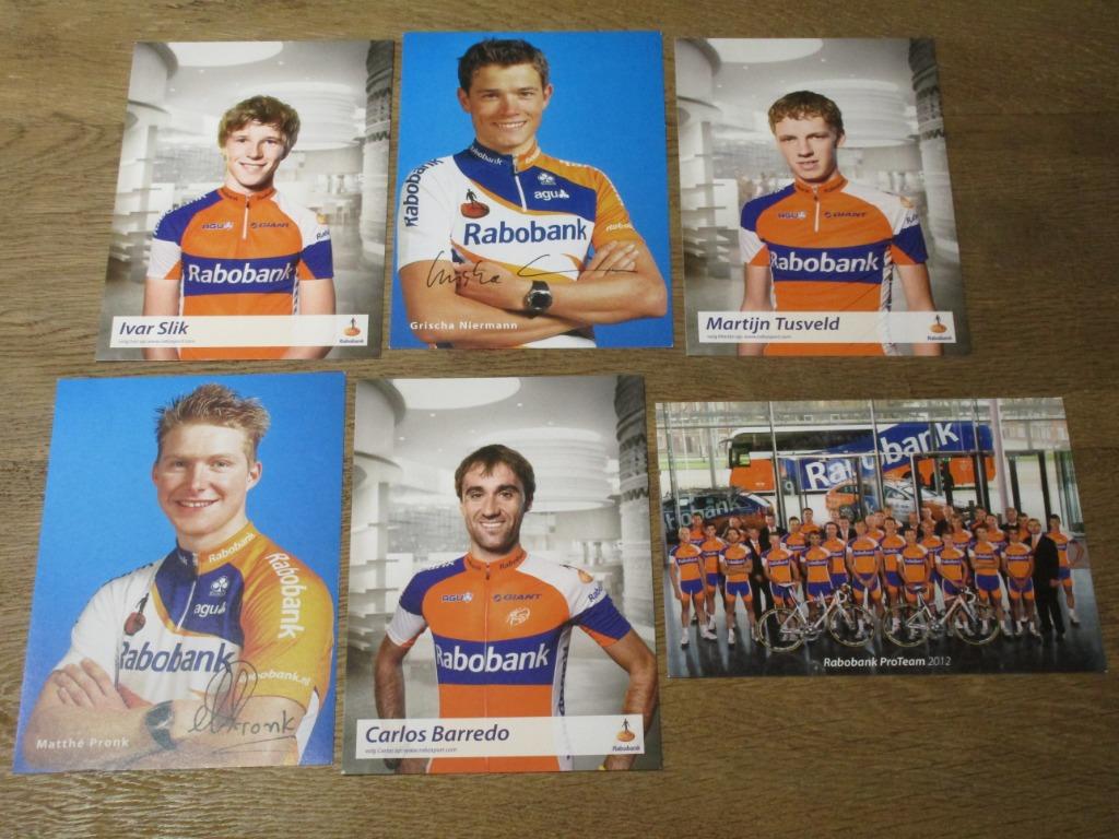 6 FOTO'S WIELRENNEN RABOBANK, Ophalen of Verzenden, Zo goed als nieuw, Foto