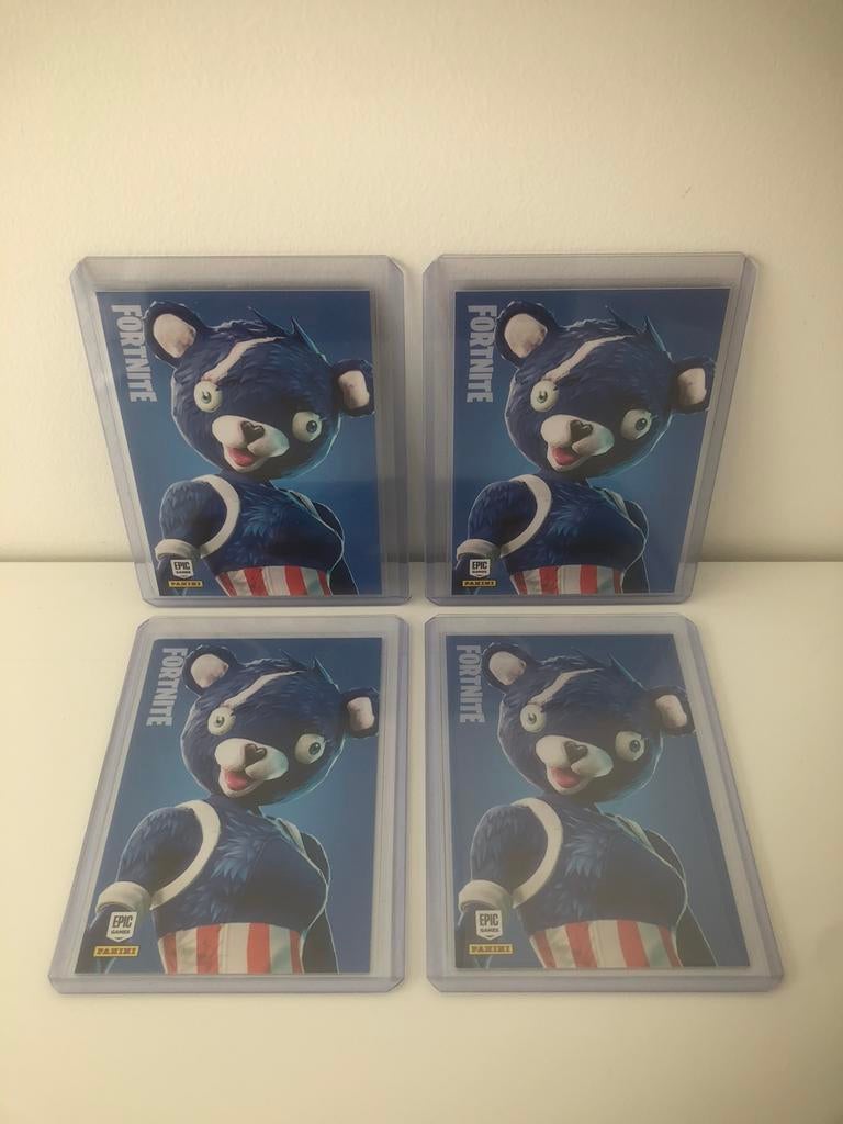 4 x Fortnite Panini 2019 Fireworks Team Leader base #212, Enlèvement ou Envoi, Comme neuf